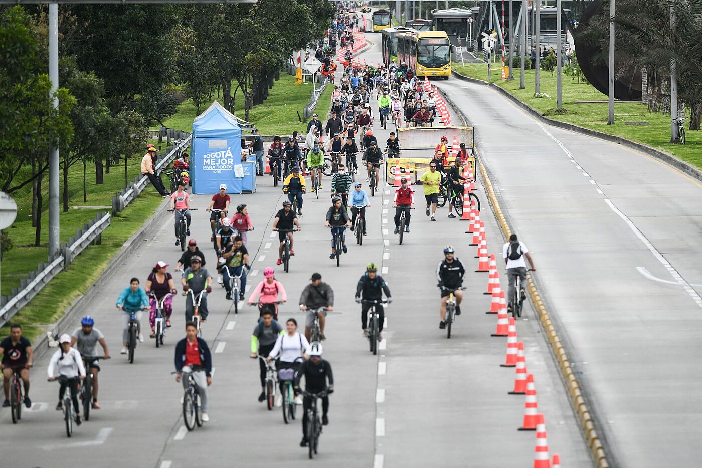 Ciclovía in Bogotá