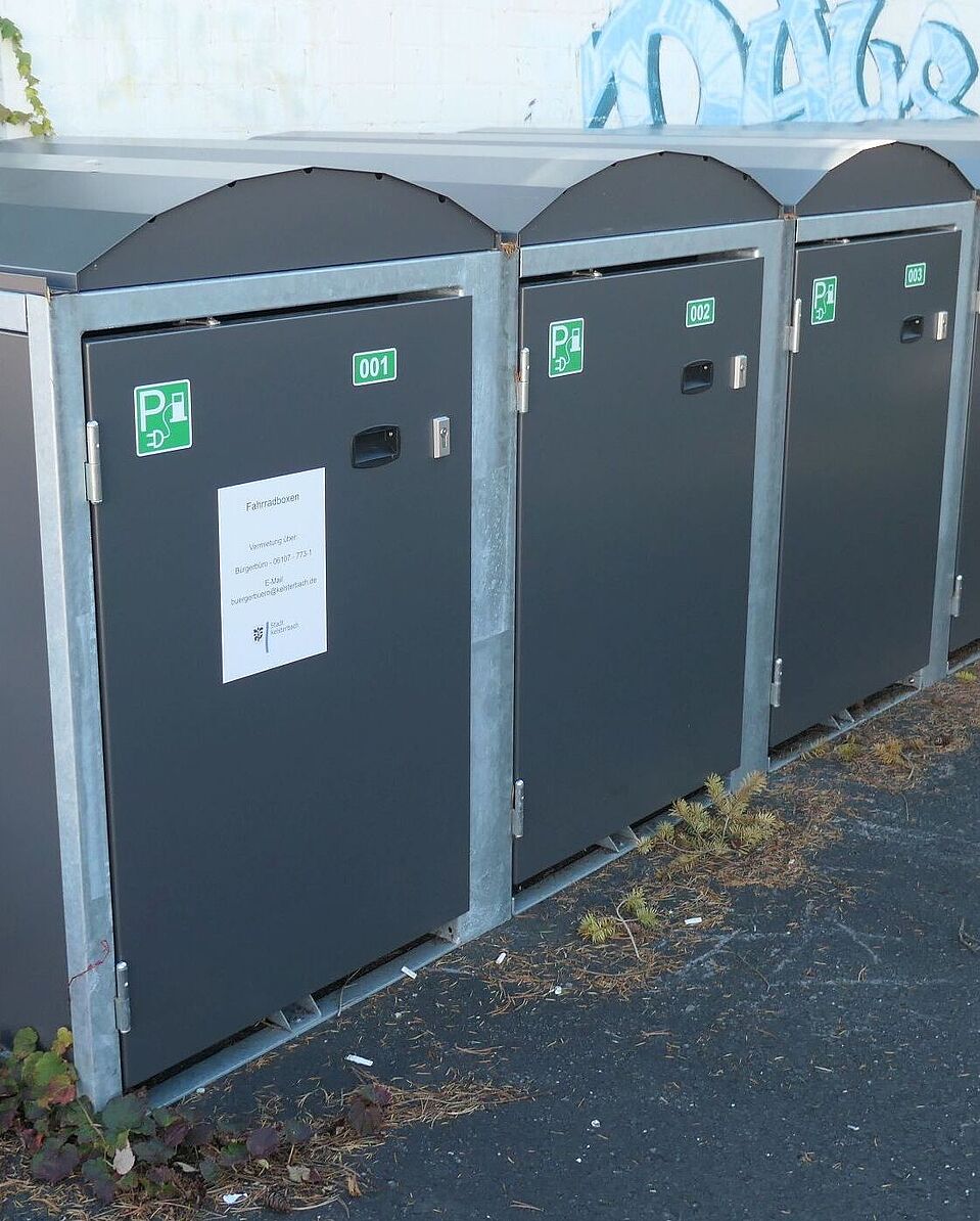 Fahrradboxen, Bahnhof Kelsterbach Fahrradboxen, Bahnhof Kelsterbach