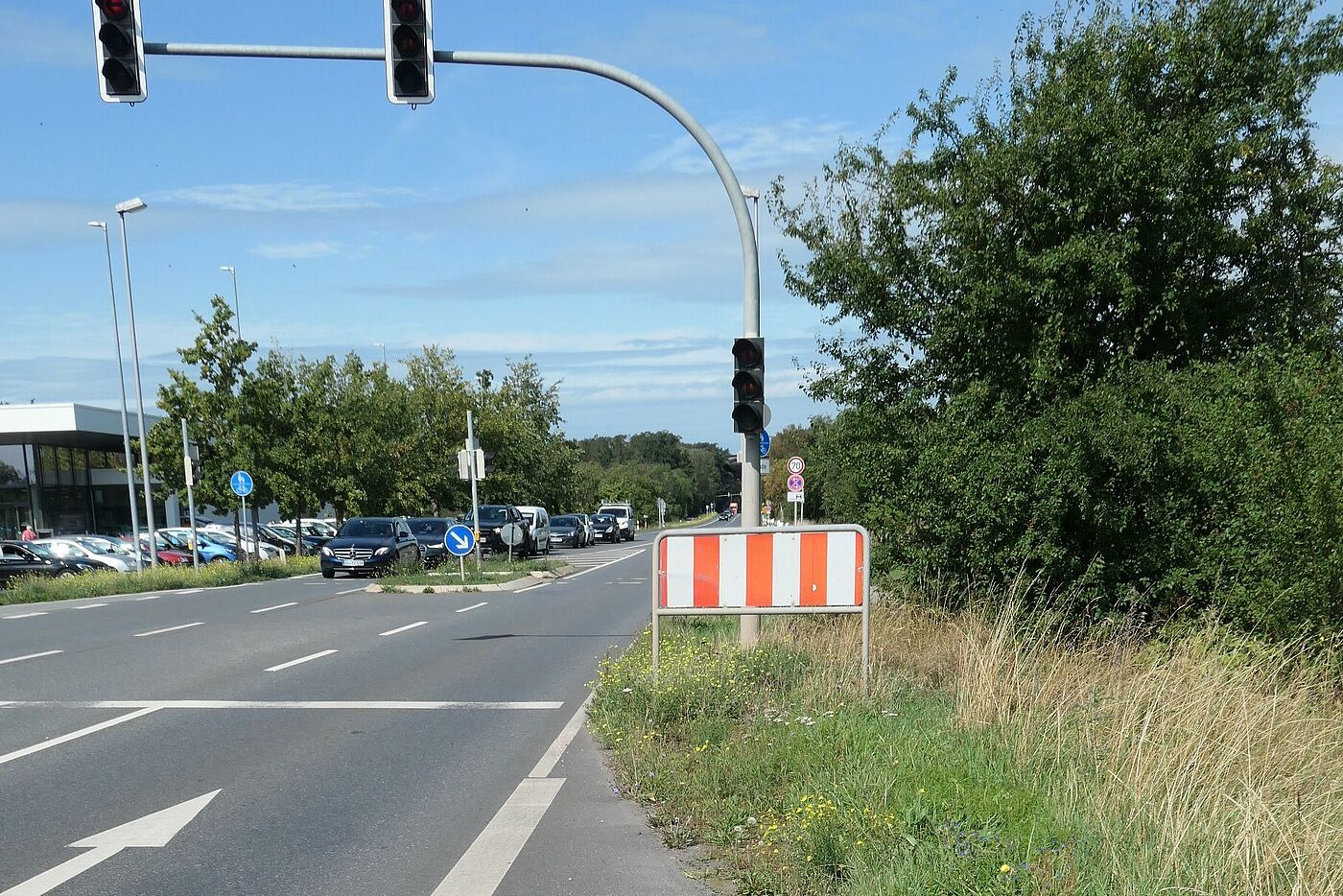 L3482 Mainzer Straße in Nauheim - vor der Baumaßnahme