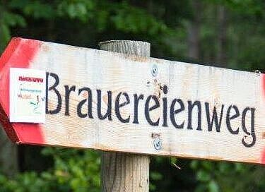 Wegweiser Brauereienweg