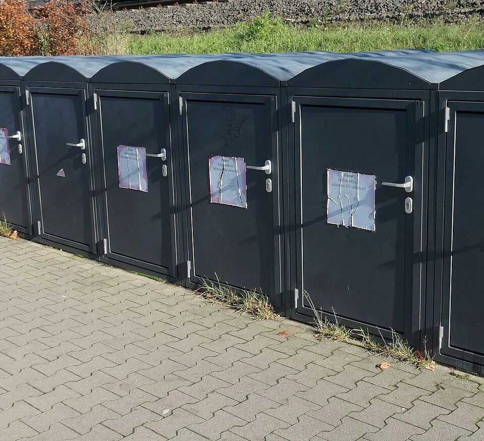 Fahrradboxen, Bahnhof Mörfelden Fahrradboxen, Bahnhof Mörfelden