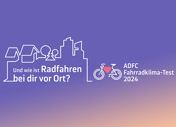 Titel ADFC-Fahrradklima-Test 2024