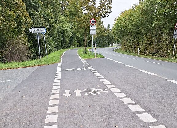 Radwegefurt L3094 bei Wallerstädten (Groß-Gerau)