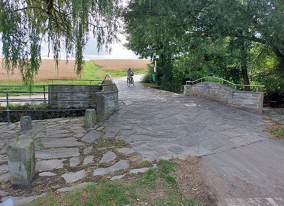 Apfelweinbrücke Apfelweinbrücke in der Steinbachaue