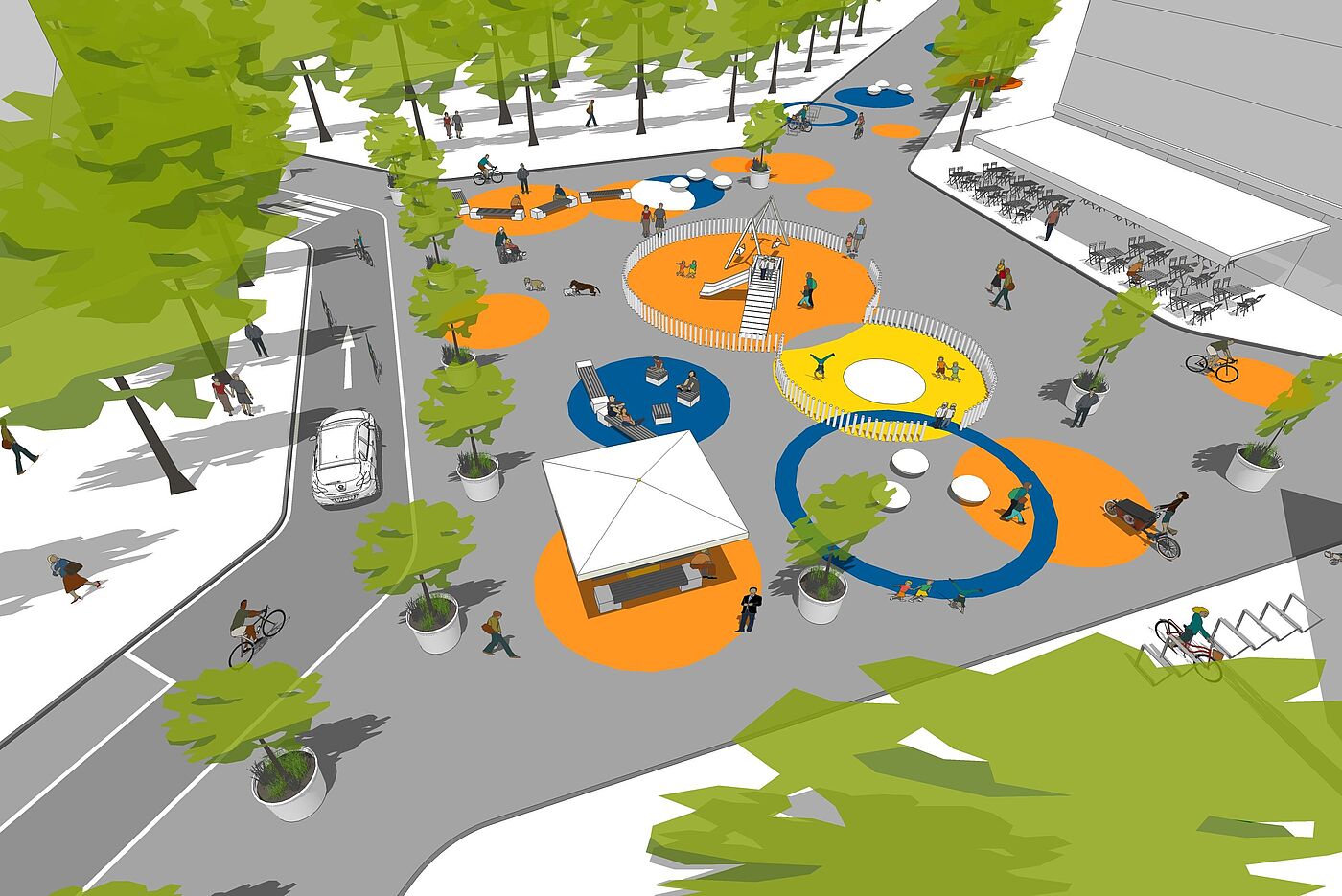 Barcelon 7 Grafik zeigt die neue Raumanordnung in Superblocks