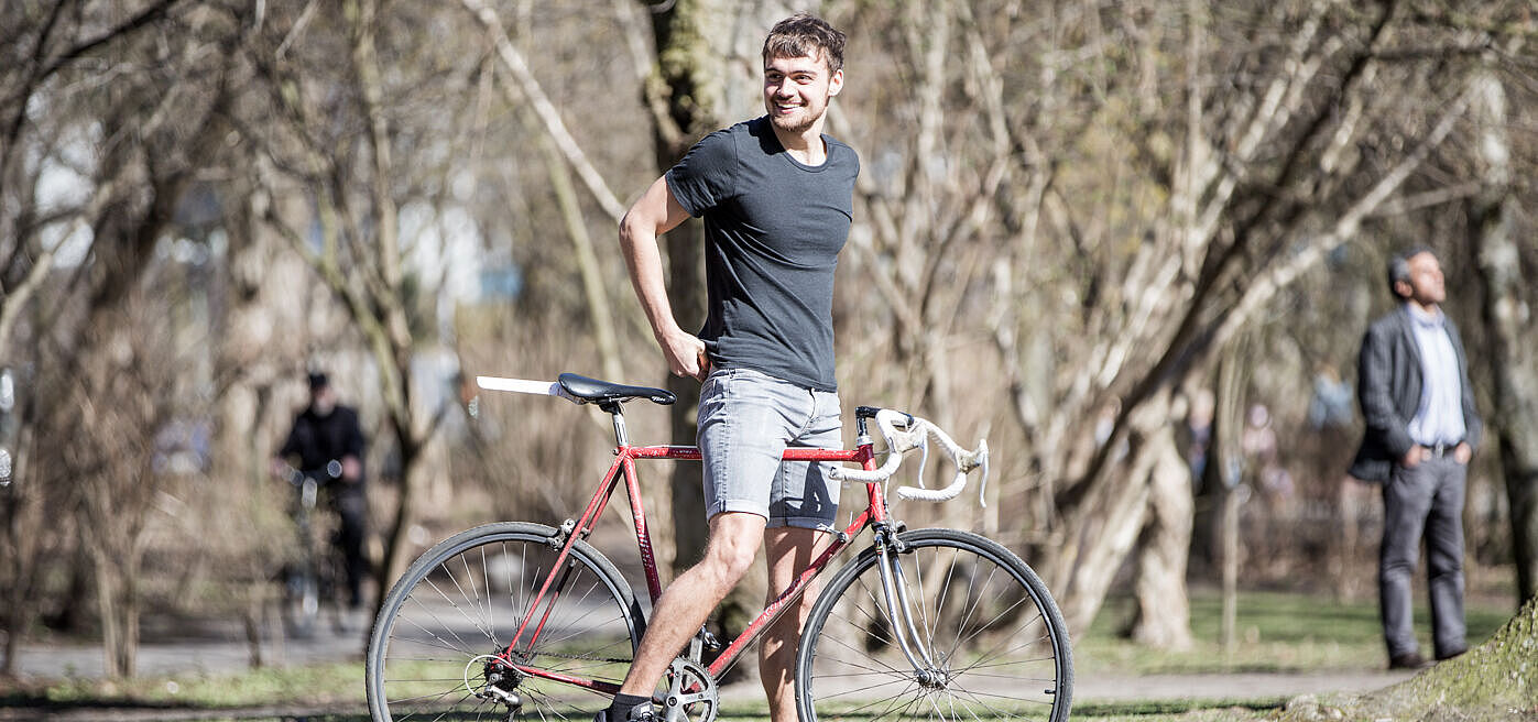 Bereits zehn Minuten im Fahrradsattel haben einen positiven Effekt auf die 