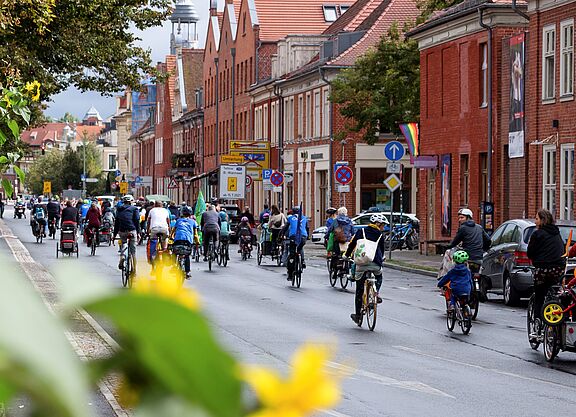 Familen-Fahrraddemo in Potsdam Familen-Fahrraddemo in Potsdam