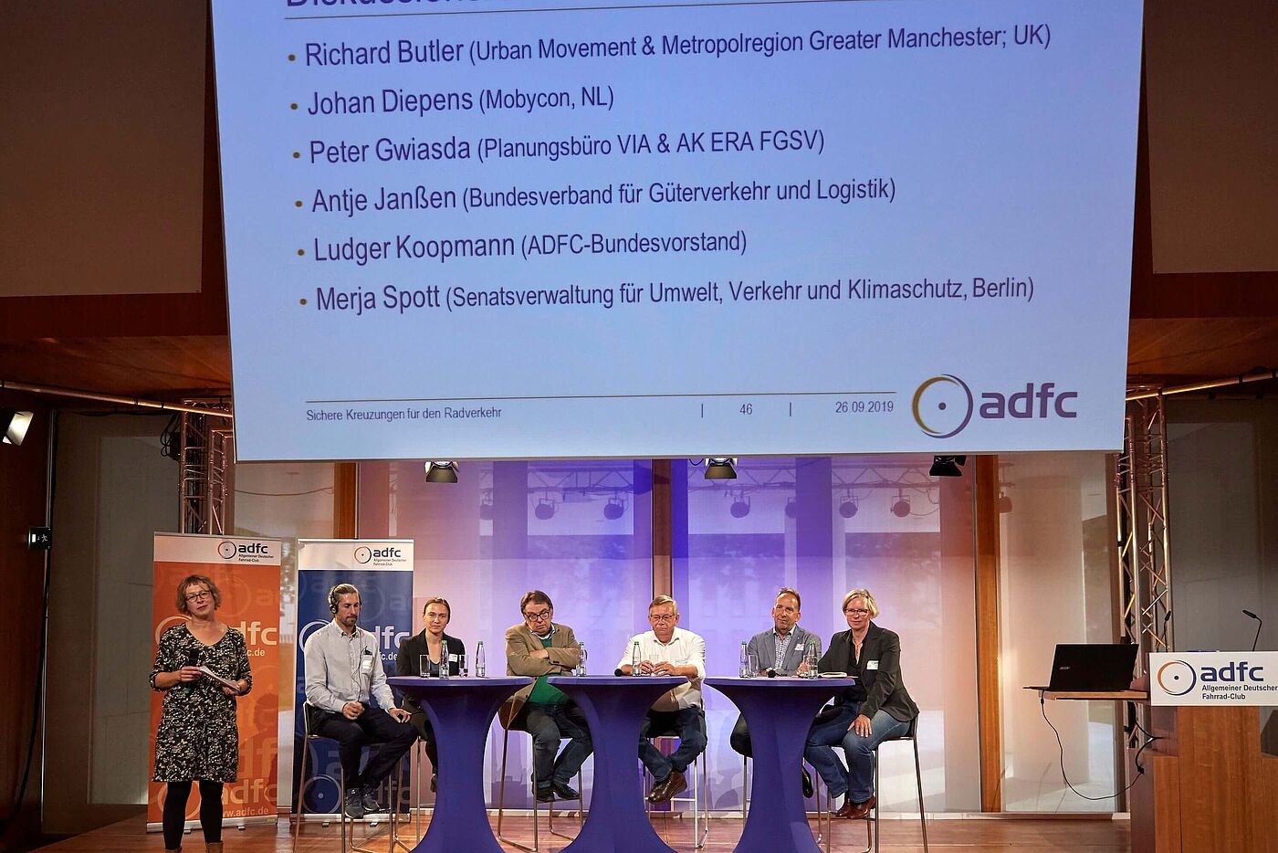 ADFC-Fachveranstaltung 2019 Sichere Kreuzungen Podiumsdiskussion 2 ADFC-Fachveranstaltung 2019 Sichere Kreuzungen Podiumsdiskussion 2
