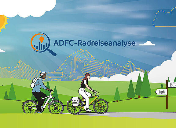 ADFC-Radreiseanalyse 2025 - Key Visual