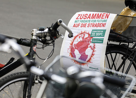 Fahrrad und Klimastreik Fahrrad beim Globalen Klimastreik ADFC